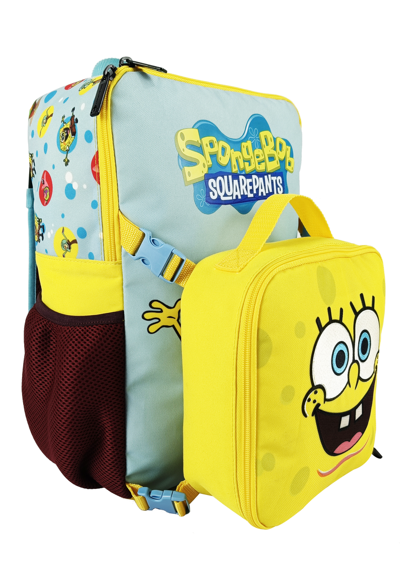 Maiyaan SpongeBob Backpack with Detachable Lunch Box