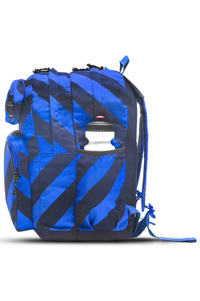 Blue Cross Lines School Bags/Backpack For Boys Class 5-10