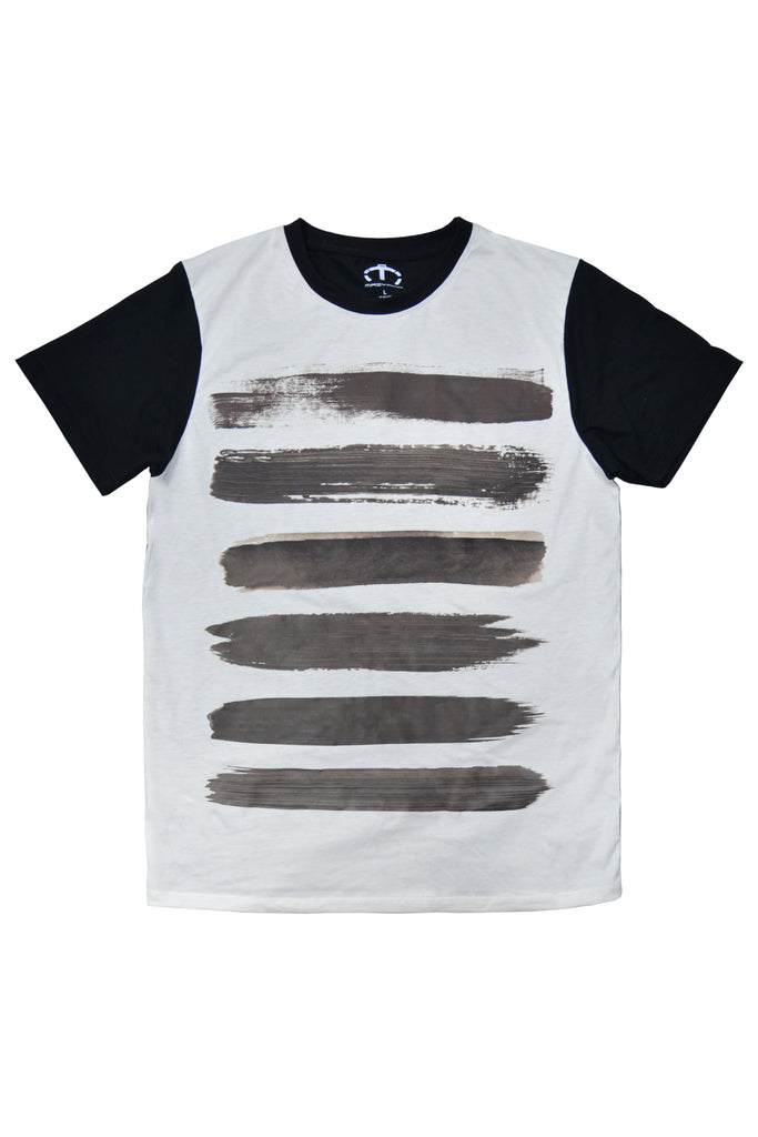 100% PIMA COTTON BRUSH STROKES T-SHIRT