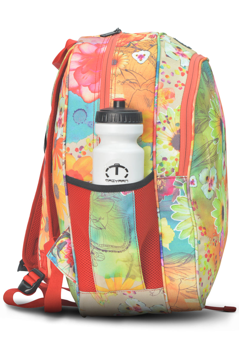 Multicolor Flowers School Bag/Backpack For Girls