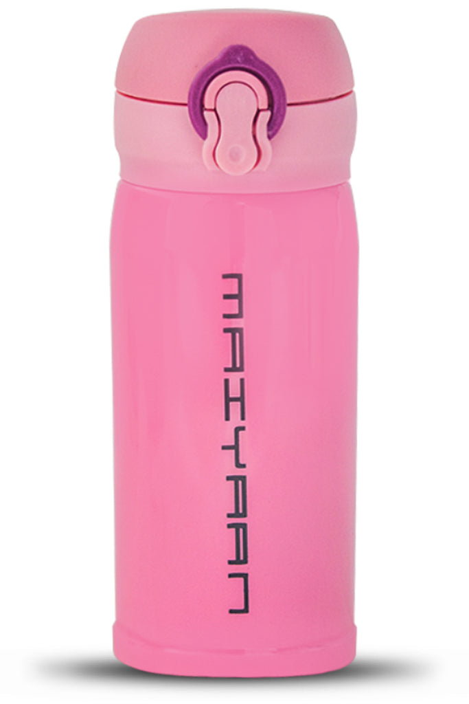 Steel Water Bottle For Kids - 350ml - BPA Free - Pink
