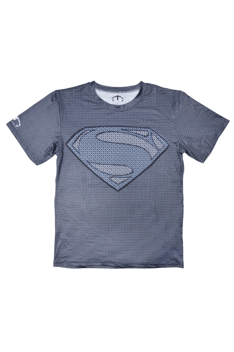 SUPERMAN GRAY TRAINING TEE
