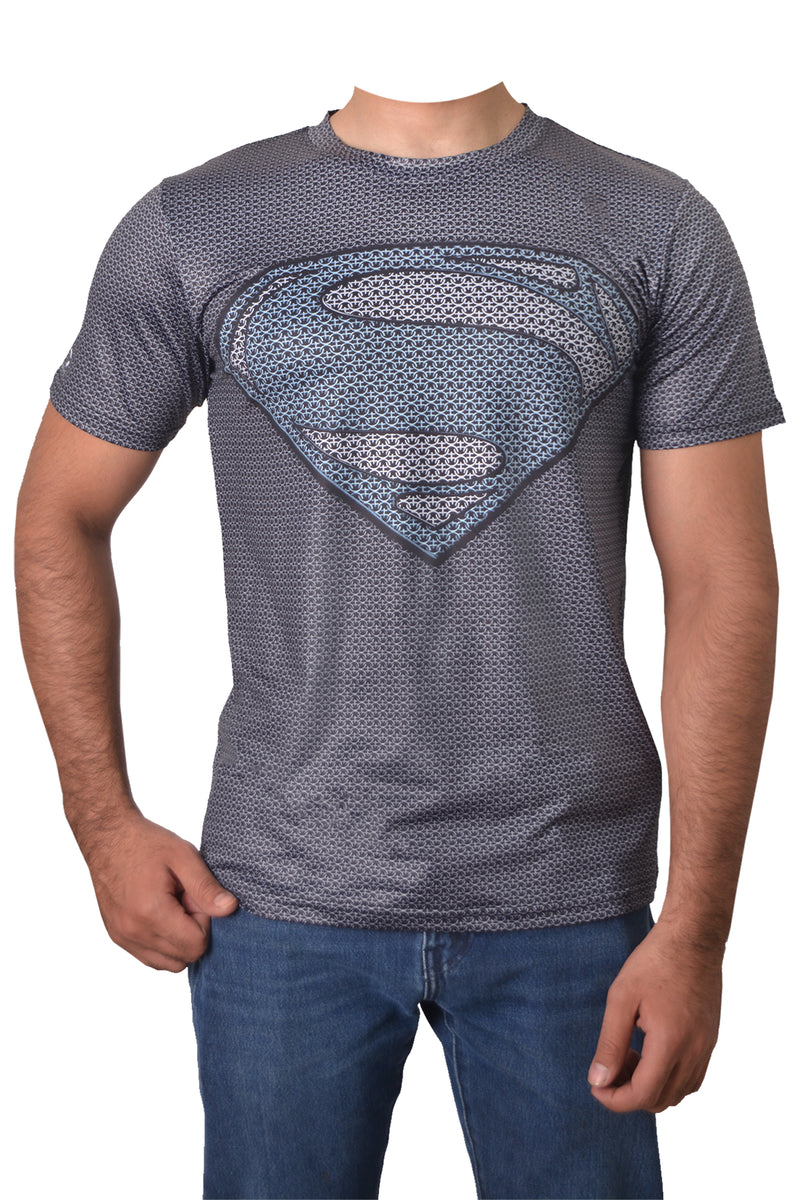 SUPERMAN GRAY TRAINING TEE