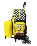 Maiyaan SpongeBob Hybrid Trolley Bag with Detachable Lunch Box