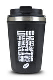 FALL RESISTANT HOT & COOL COFFEE CUP BLACK [380ML]