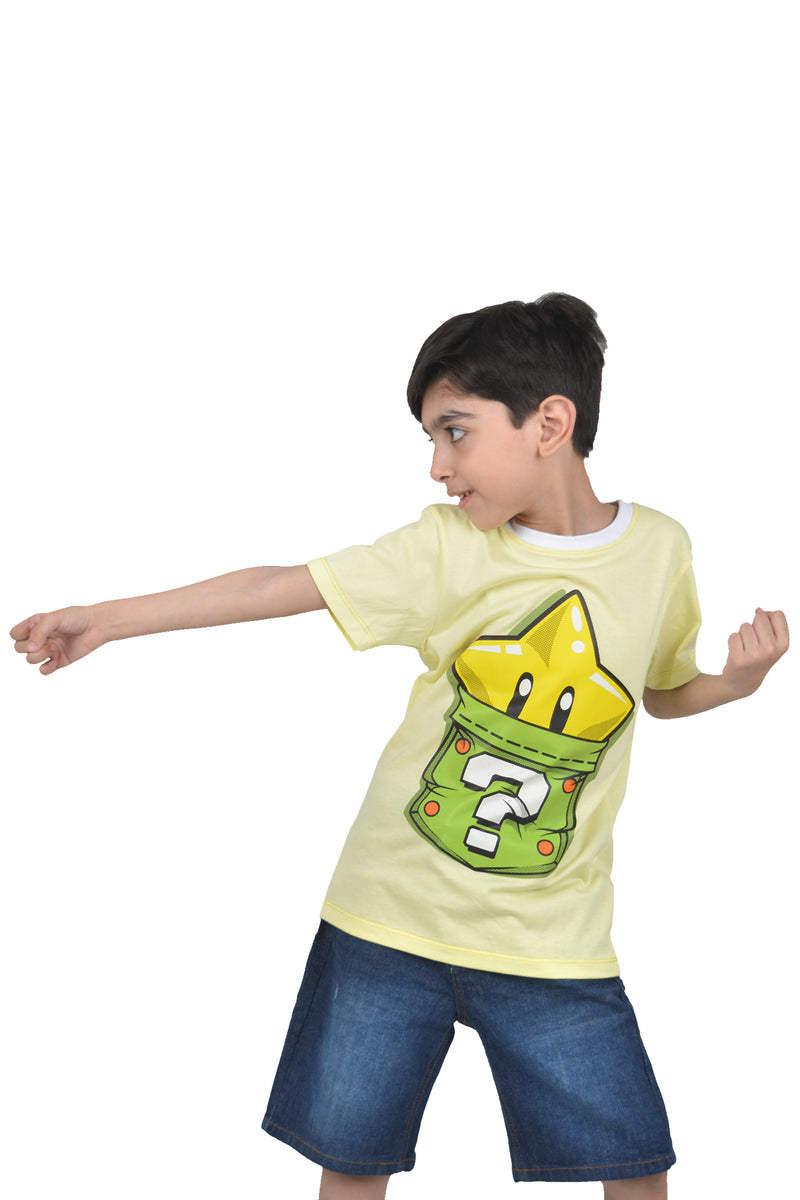 100% COMBED COTTON MARIO STAR T-SHIRTS