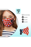 3 PCS OF DOUBLE LAYER MINNIE MOUSE DOTTED FACE MASK FOR KIDS