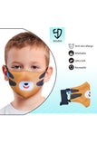 3 PCS OF DOUBLE LAYER TIGER FACE MASK FOR KID'S