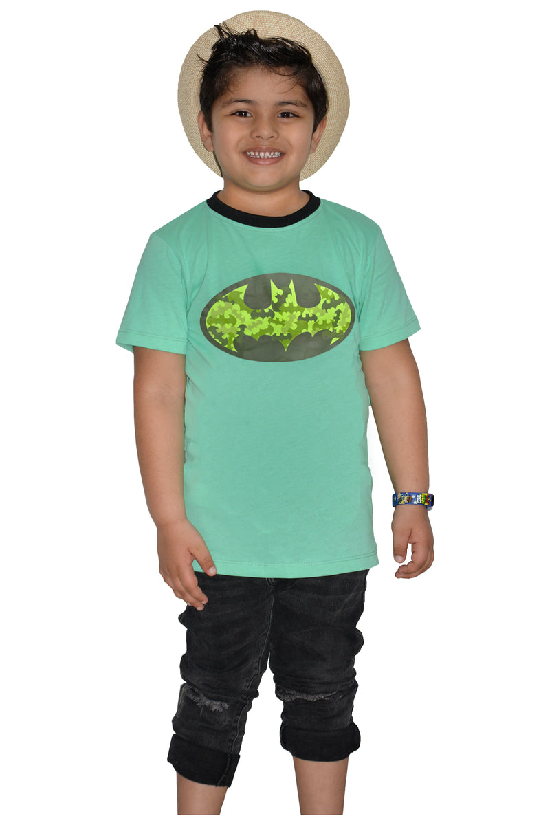 100% COMBED COTTON BATMAN CAMO T-SHIRT