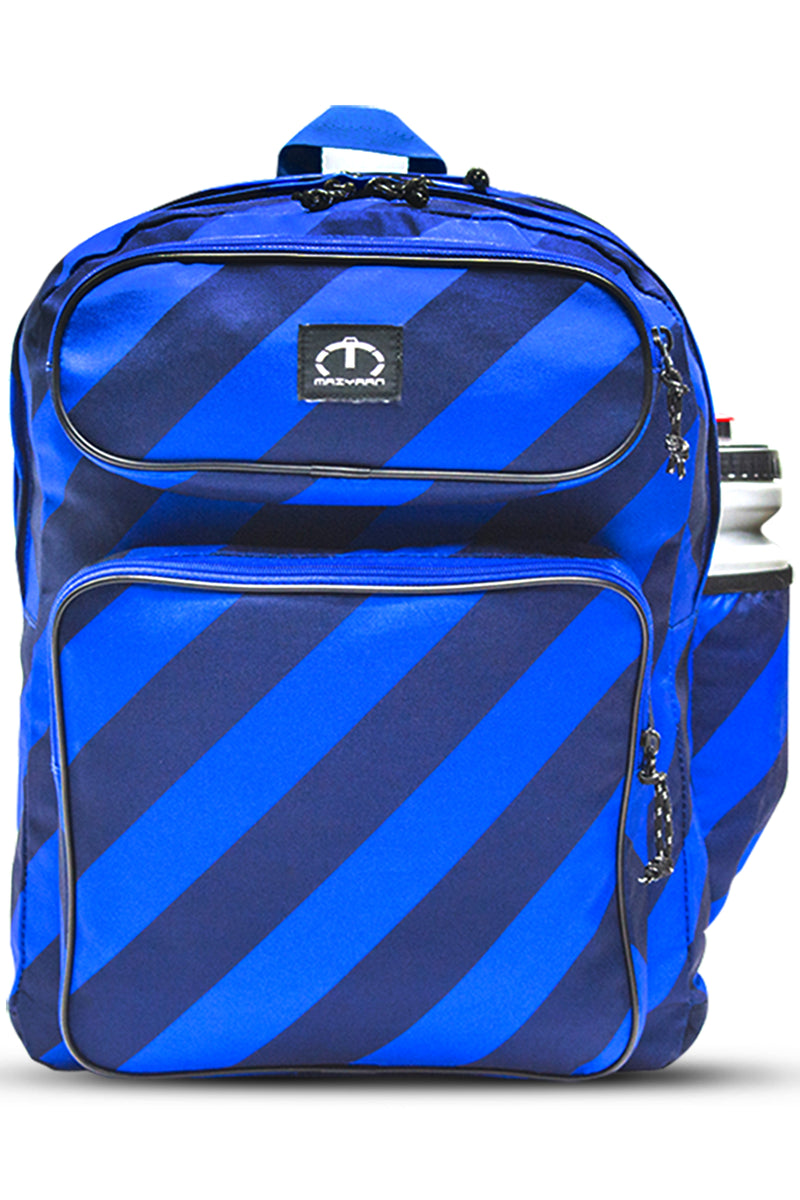 Blue Cross Lines School Bags/Backpack For Boys Class 5-10