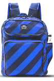 Blue Cross Lines School Bags/Backpack For Boys Class 5-10