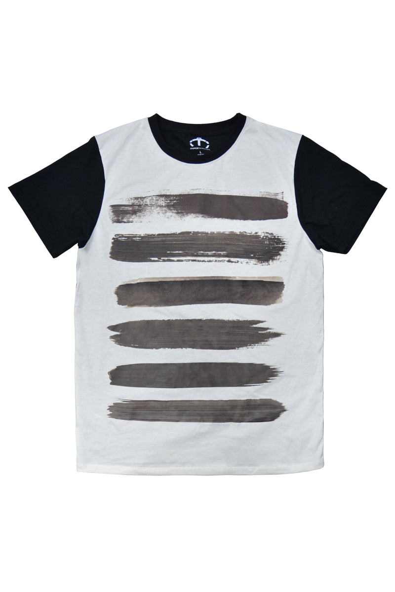 100% PIMA COTTON BRUSH STROKES T-SHIRT