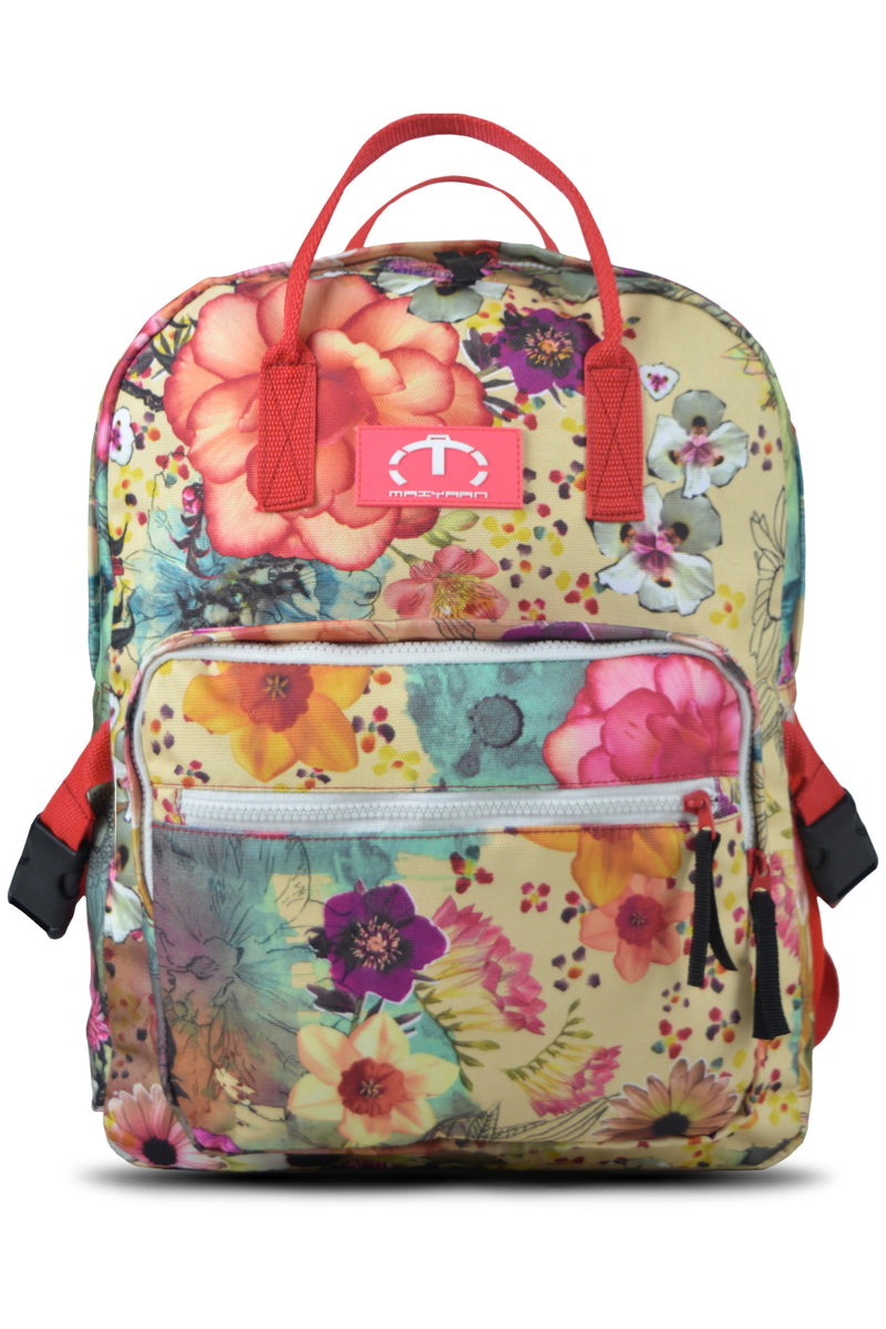 MAIYAAN MULTICOLOR FLOWERS BACKPACK [CLASS 3-8]