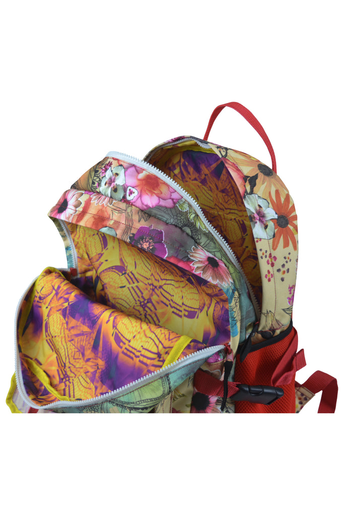 MAIYAAN MULTICOLOR FLOWERS BACKPACK [CLASS 3-8]