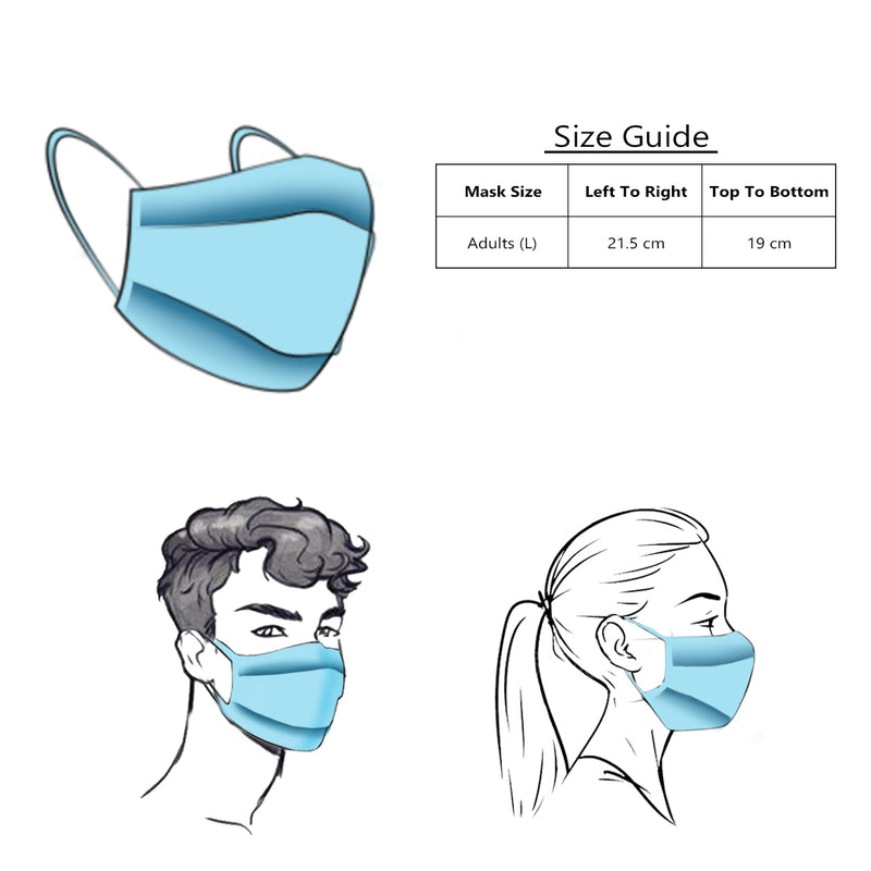 3 PCS OF DOUBLE LAYER FACE MASK [AGE: 17+] 