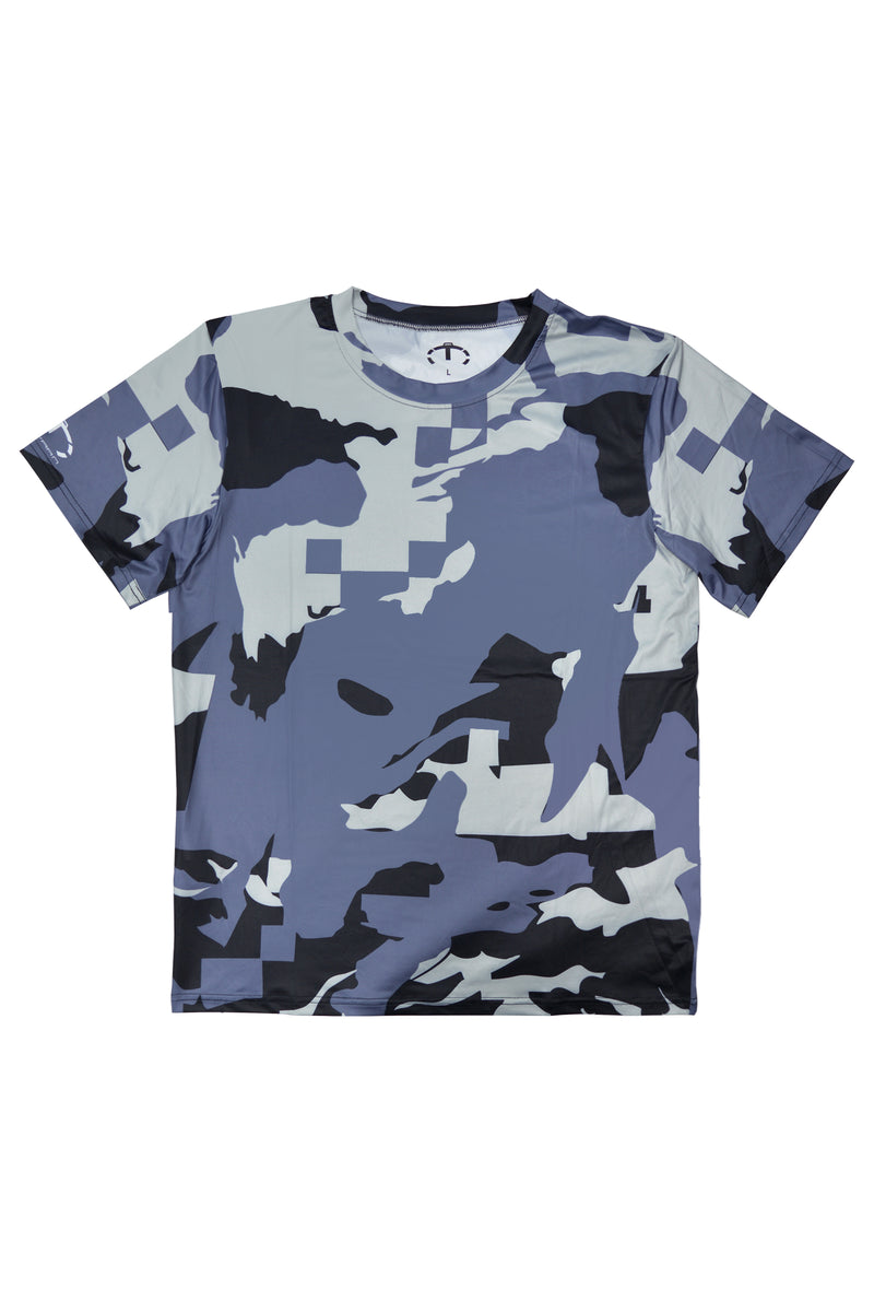 GRAY CAMO WORKOUT TEE