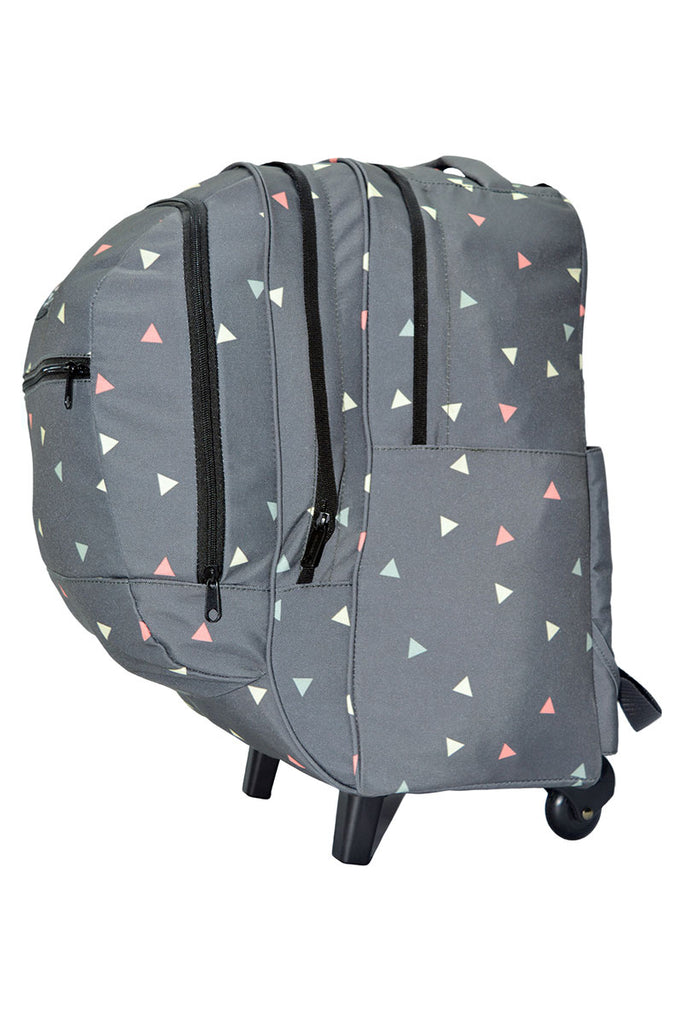 GREY TRIANGLE LARGE TROLLEY BACKPACK - CLASS 3 to 8