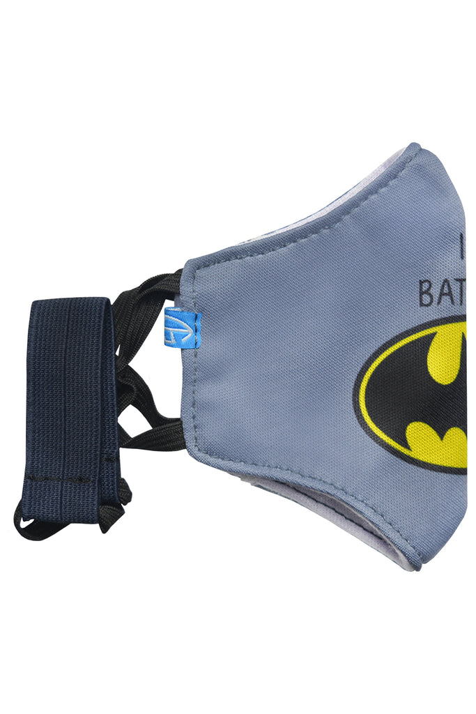 3 PCS OF DOUBLE LAYER I'M BATMAN FACE MASK FOR KID'S