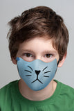 3 PCS OF DOUBLE LAYER KITTY FACE MASK FOR KIDS