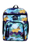 Multicolor Marble School Backpack For Boys