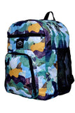 Multicolor Marble School Backpack For Boys