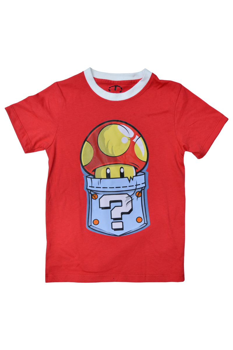 100% COMBED COTTON MARIO MUSHROOM T-SHIRTS