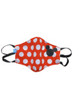 3 PCS OF DOUBLE LAYER MINNIE MOUSE DOTTED FACE MASK FOR KIDS