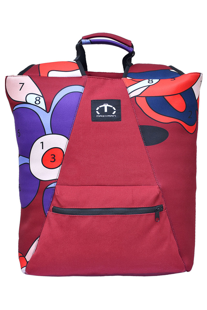 Beautiful and Stylish Numbers Bag For Girls - Maroon