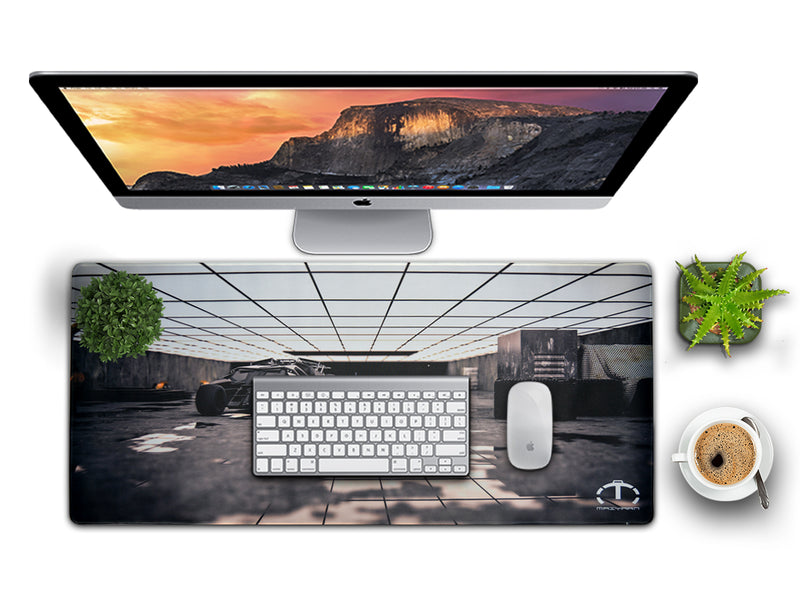 PREMIUM QUALITY LARGE SIZE BATMAN'S GARAGE MOUSE PAD