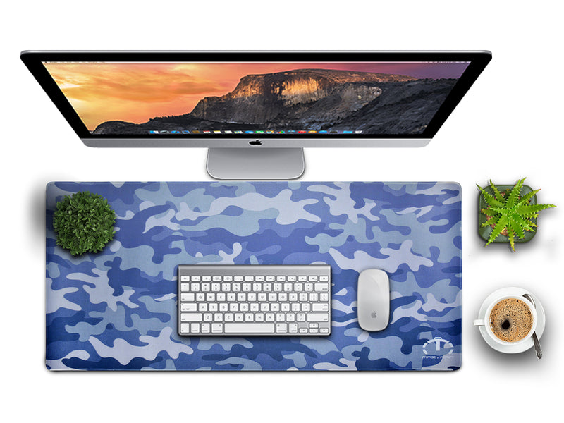 PREMIUM QUALITY LARGE SIZE BLUE CAMO MOUSE PAD