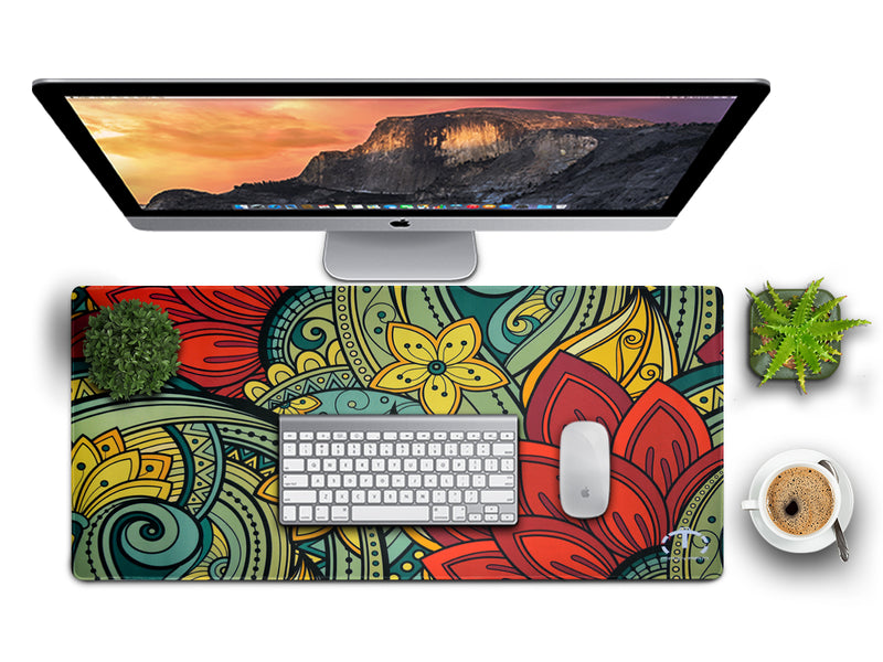 PREMIUM QUALITY LARGE SIZE FLOWERS MOUSE PAD