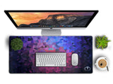 PREMIUM QUALITY LARGE SIZE MULTI COLOR POLYGONS MOUSE PAD