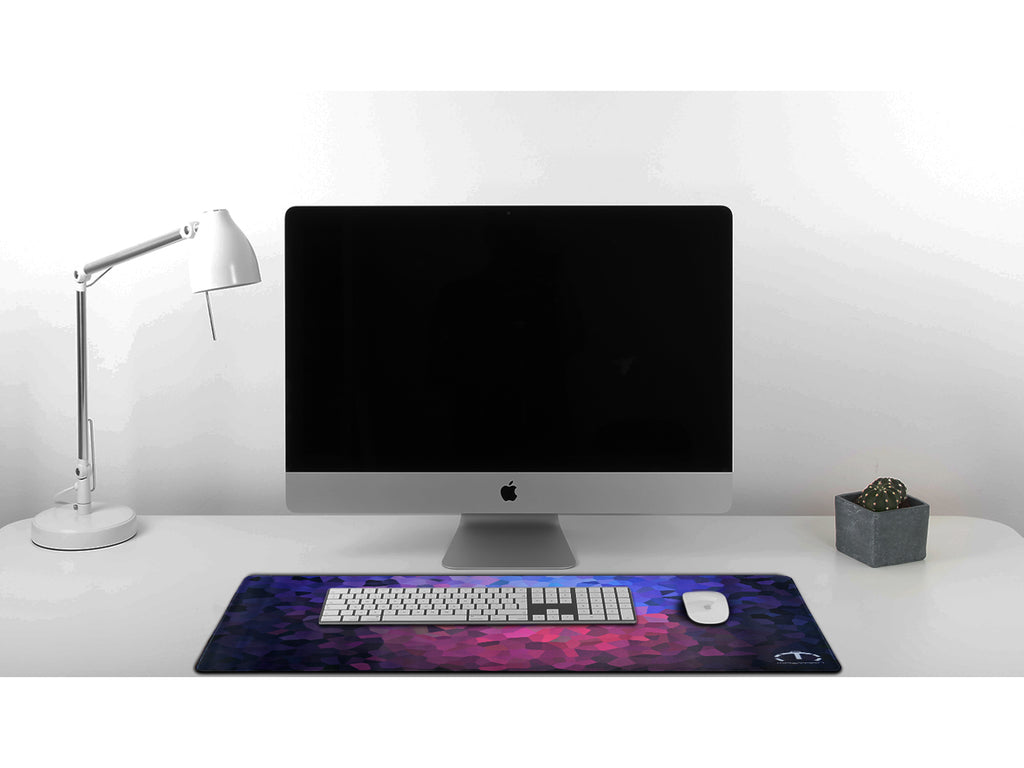 PREMIUM QUALITY LARGE SIZE MULTI COLOR POLYGONS MOUSE PAD