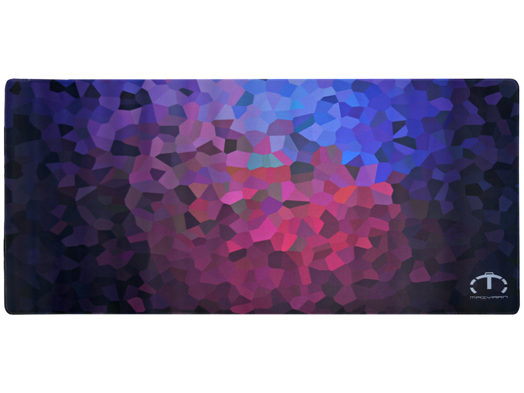 PREMIUM QUALITY LARGE SIZE MULTI COLOR POLYGONS MOUSE PAD