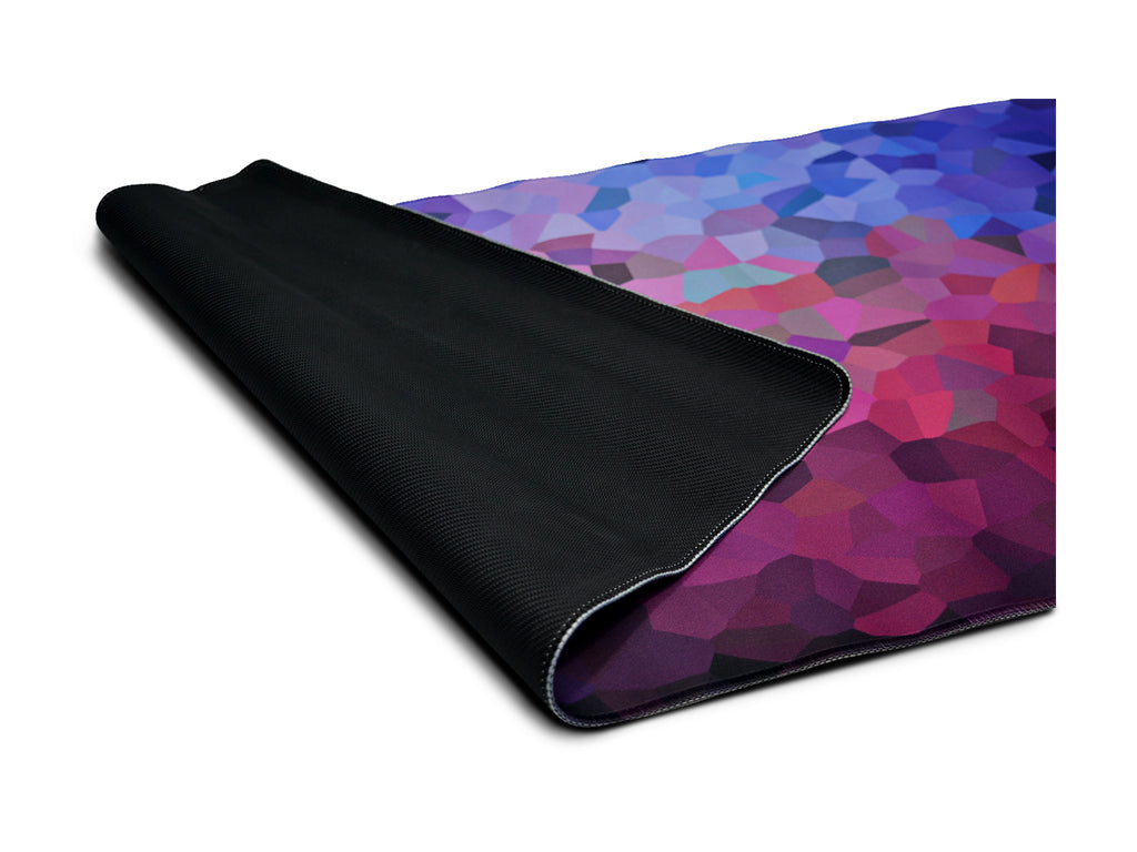PREMIUM QUALITY LARGE SIZE MULTI COLOR POLYGONS MOUSE PAD
