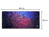 PREMIUM QUALITY LARGE SIZE MULTI COLOR POLYGONS MOUSE PAD
