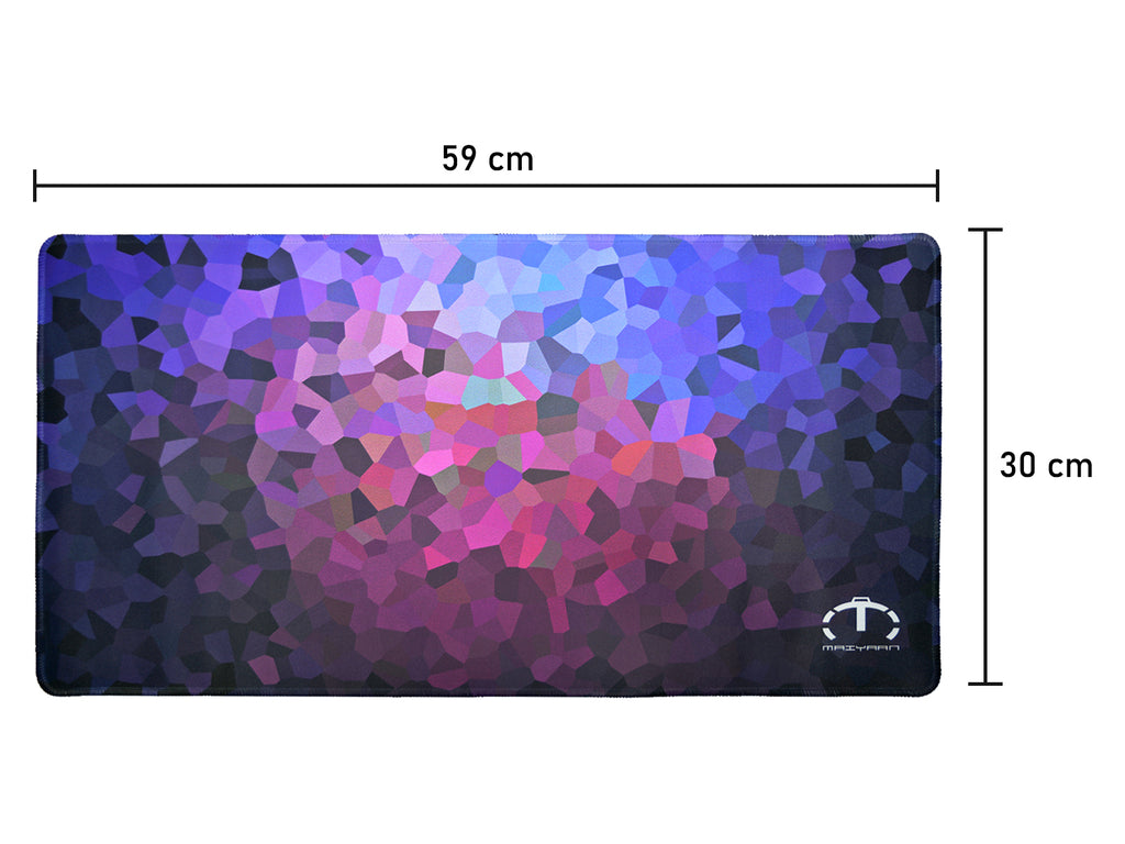 PREMIUM QUALITY MEDIUM SIZE MULTICOLOR POLYGONS MOUSE PAD