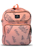 Spacious Pink Letter School Backpack For Girls