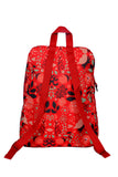 Red Flowers School Backpack For Girls with 17" Laptop Space