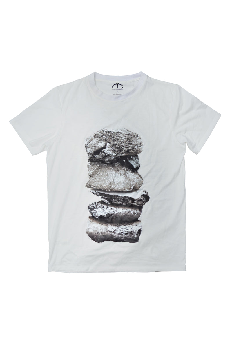 100% PIMA COTTON STREET STONES T-SHIRT