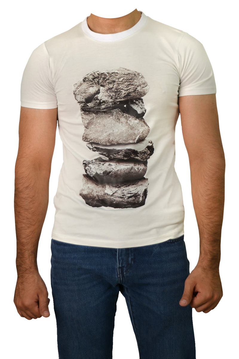 100% PIMA COTTON STREET STONES T-SHIRT