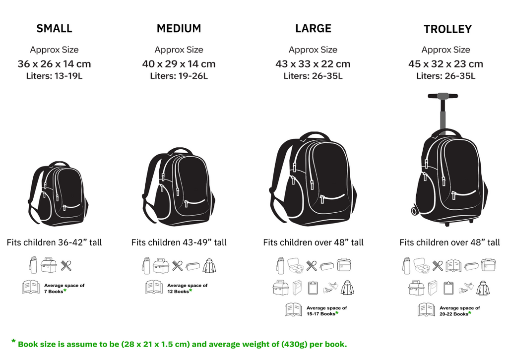 Slim and Smart Stripes School Backpack For 3-10 - Black & White