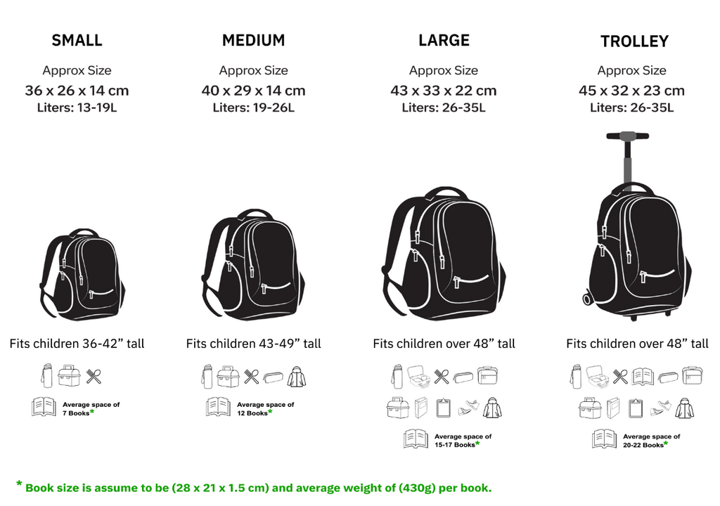 Children's Backpack, A4 Size School Book Bag, Water-proof, Padded R17 -  7Bags