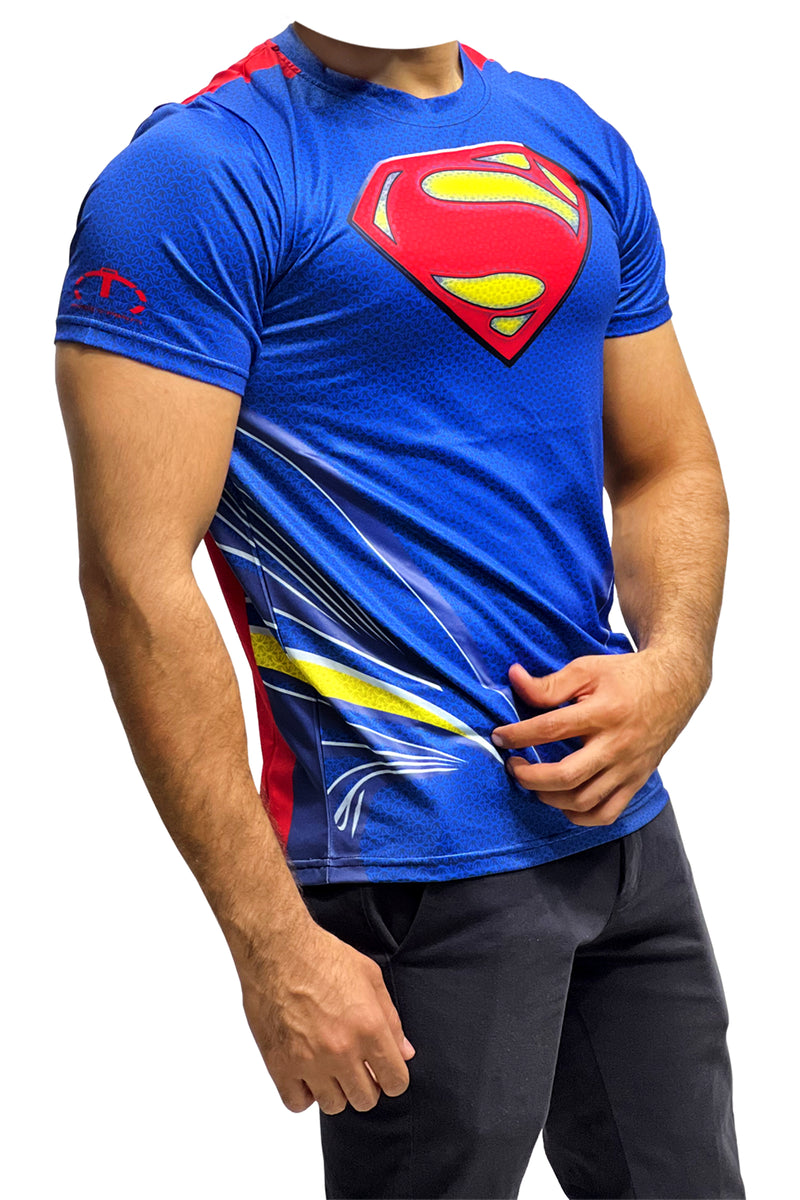 SUPERMAN BLUE TRAINING TEE
