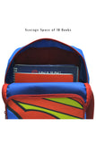 Superman School Bags For Kids with Detachable Pencil Case Pocket - Blue