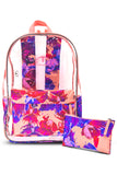 Transparent College & University Bag/Backpack For Girls with 17'' Laptop Space