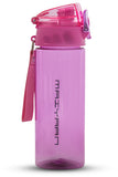 Transparent Hard Plastic Water Bottle - 600ml - BPA Free - Pink