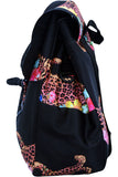 Black Mini Oncada Backpack for Girls with 15" Laptop Space