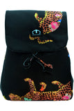 Black Mini Oncada Backpack for Girls with 15" Laptop Space