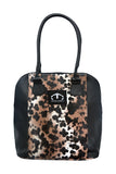 Attractive Leopard 2 in 1 [Backpack and Handbag] for Ladies